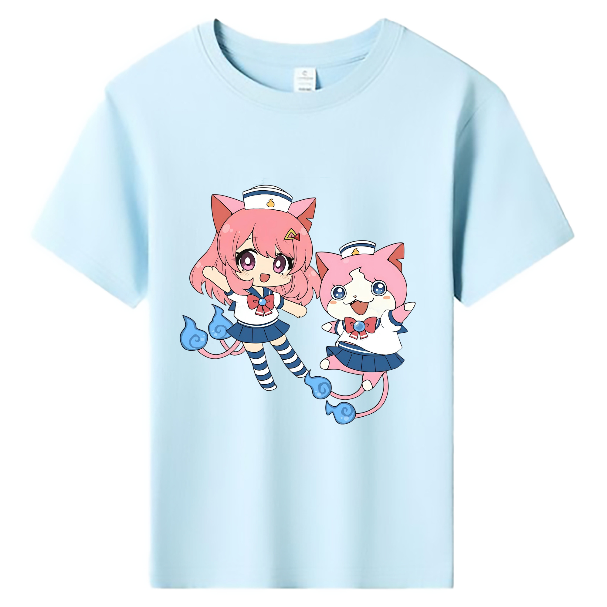 （画像用） 妖怪ウォッチ Yo-kai Watch 綿100％キッズTシャツ（フロントプリント）